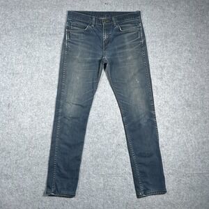 Levis 510 Denim Jeans Men's Size 32x30 Black Straight Slim Fit Black Tab